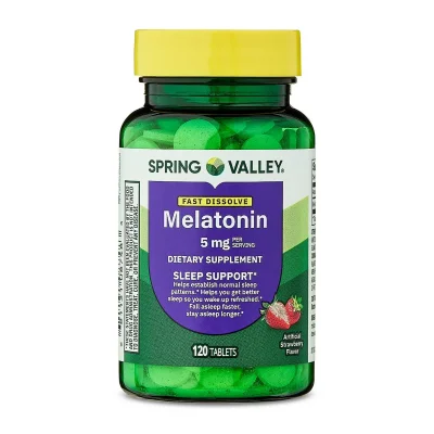Spring Valley Melatonin Sleep Aid, Vegetarian Tablets - 120 Count
