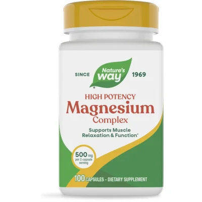 Nature's Way ماغنسيوم كومبلكس، لدعم وظائف الجسم المتعددة، كبسولات - 100 كبسولة