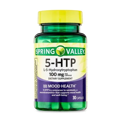 Spring Valley 5-HTP for Positive Mood & Relaxation Support, Capsules - 30 Count
