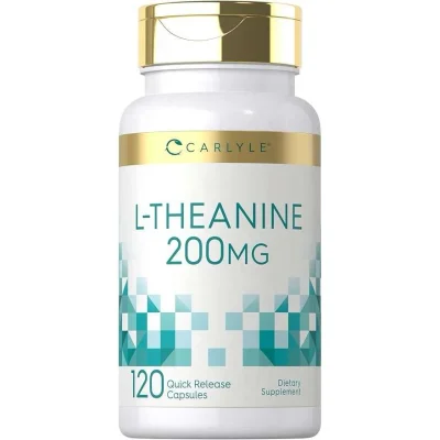 Carlyle L-Theanine, Promotes Relaxation and Mental Focus, Capsules - 120 Count