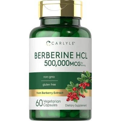 Carlyle Berberine HCl for Blood Sugar & Cholesterol Support, Capsules - 60 Count