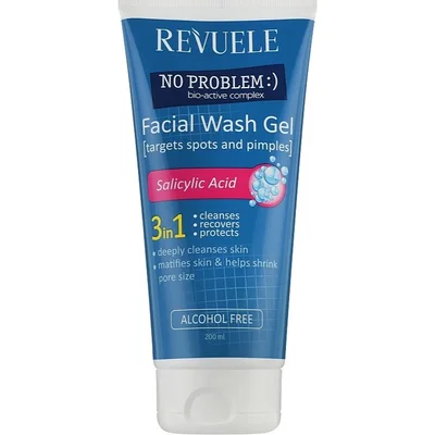 Revuele No Problem Facial Wash Gel with Salicylic Acid 3 in 1 - 200ml