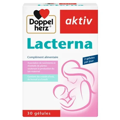 Doppelherz Lacterna, Comprehensive Nutritional Support & Digestive Comfort, Capsules - 30 Count