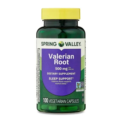 سبرينج فالي (Spring Valley) جذر فاليريان لدعم الهضم، كبسولات نباتية - 100 كبسولة