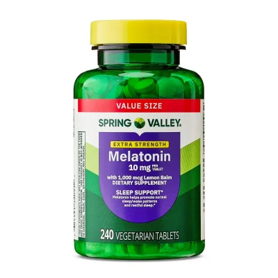 Spring Valley Melatonin, Sleep-Wake Cycle Regulation, Vegetarian Tablets - 240 Count