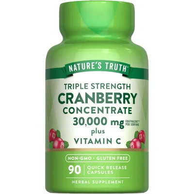Nature's Truth Cranberry Concentrate for Urinary Tract Health, Capsules - 90 Count