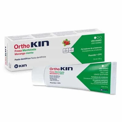 Kin Ortho Toothpaste, Caries Prevention & Enamel Strengthening, 75ml