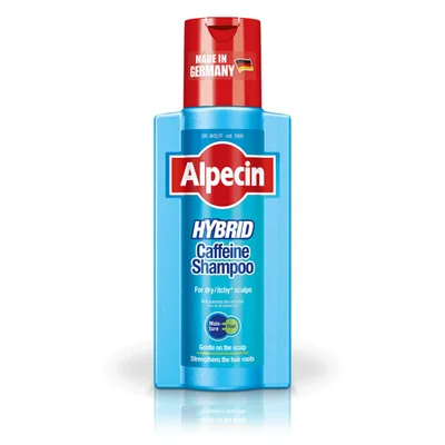 ألبيسين (Alpecin) شامبو الكافيين الهجين، لمحاربة تساقط الشعر وترطيب فروة الرأس الجافة والحساسة، شامبو - 250 مل