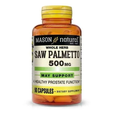 مايسون ناتشورال (Mason Natural) مستخلص البلميط المنشاري لدعم صحة البروستاتا والوظائف البولية، كبسولات - 90 كبسولة