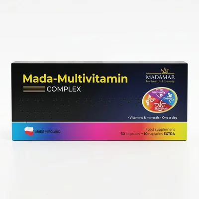 Madamar Multivitamin Complex, Comprehensive Nutritional Support, Capsules - 40 Count