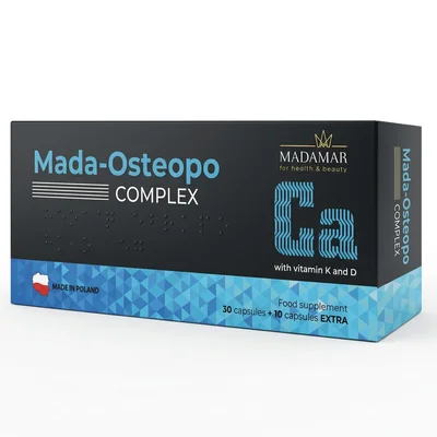 Madamar Osteo-Po Complex for Bone Density Support, Capsules - 40 Count