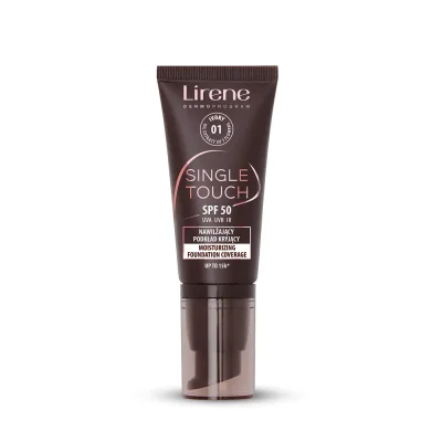 ليرين سينجل تاتش كريم أساس مرطب ومغطي SPF50 درجة 02 – 30 مل