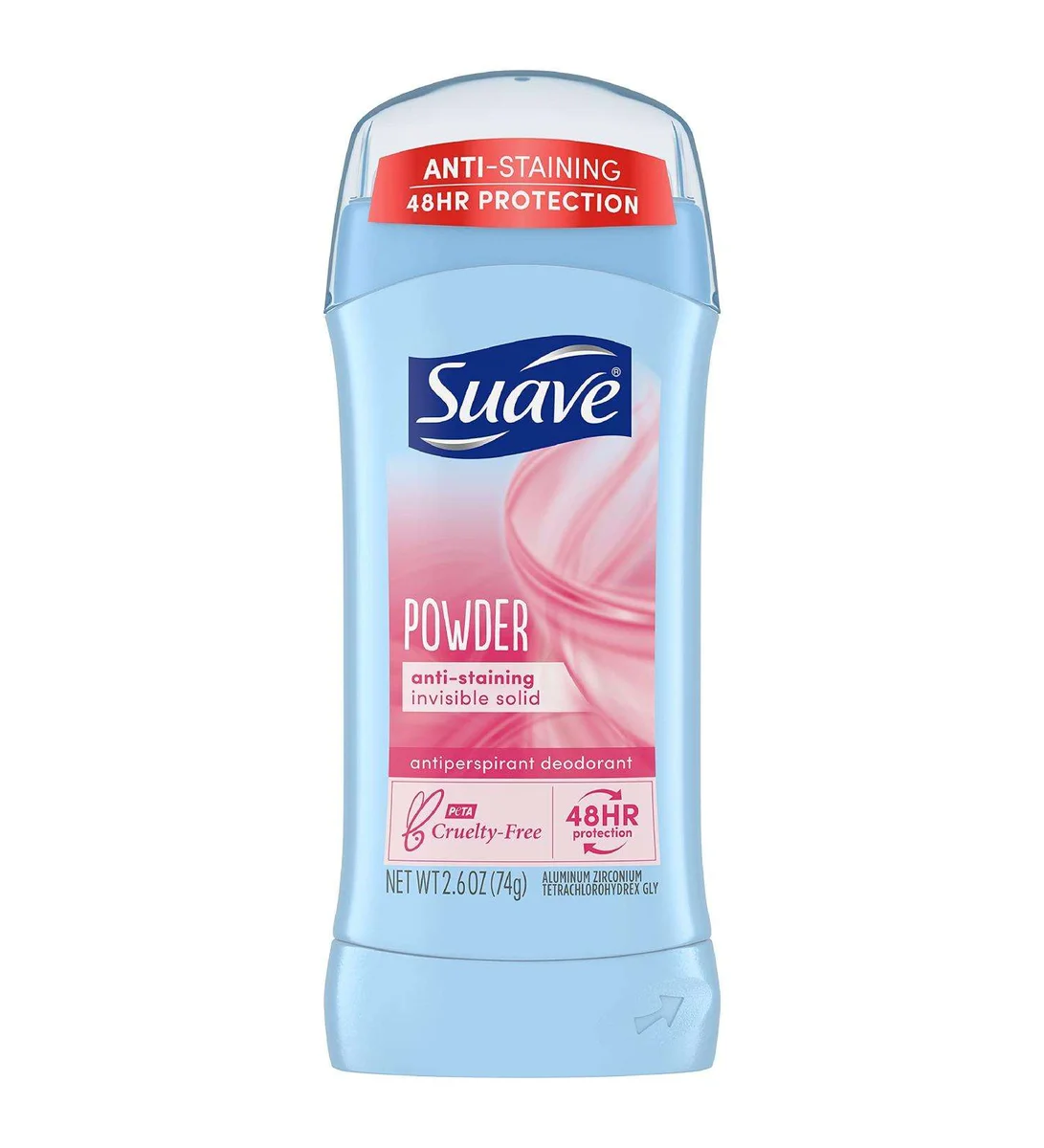 سواف مزيل عرق مضاد للبقع 48 ساعة 74 غرام — Suave — 74 g / 74 غرام