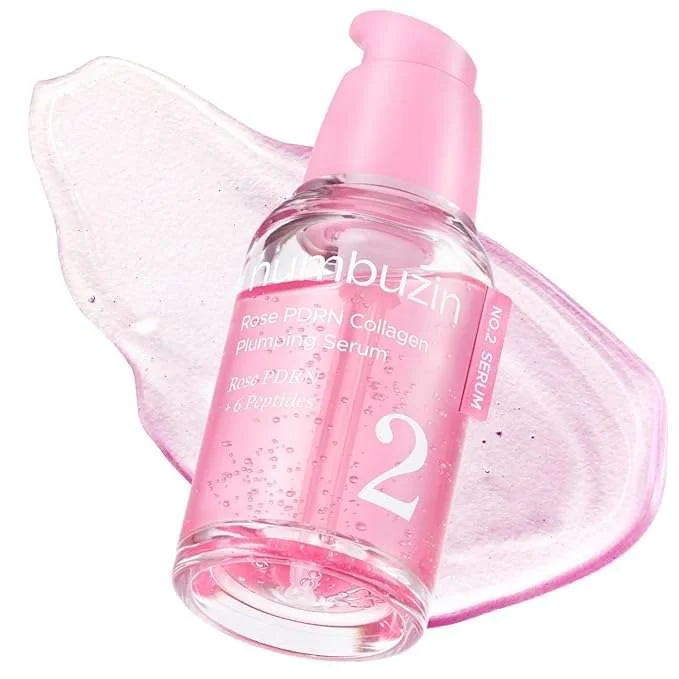 نمبوزين رقم 2 سيروم الورد PDRN والكولاجين لامتلاء البشرة مع 6 ببتيدات – 30 مل — numbuzin — 30ml bottle