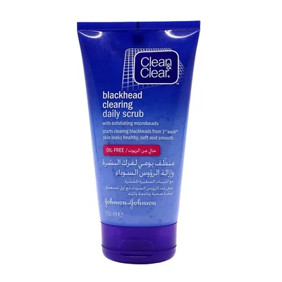 كلين آند كلير (Clean&Clear) مقشر يومي لإزالة الرؤوس السوداء، تنظيف عميق وتقشير للوجه - 150 مل