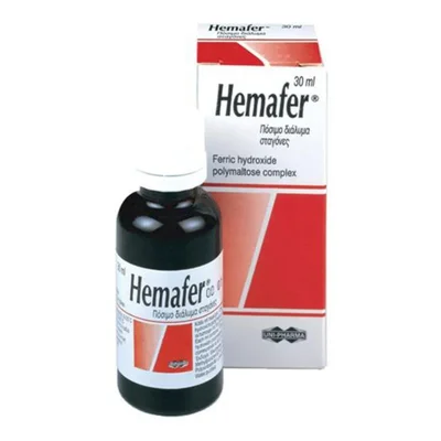 يوني فارما (Unipharma) هيمافير مكمل حديد للرضع والأطفال، للوقاية من نقص الحديد، محلول نقط فموي - 30 مل