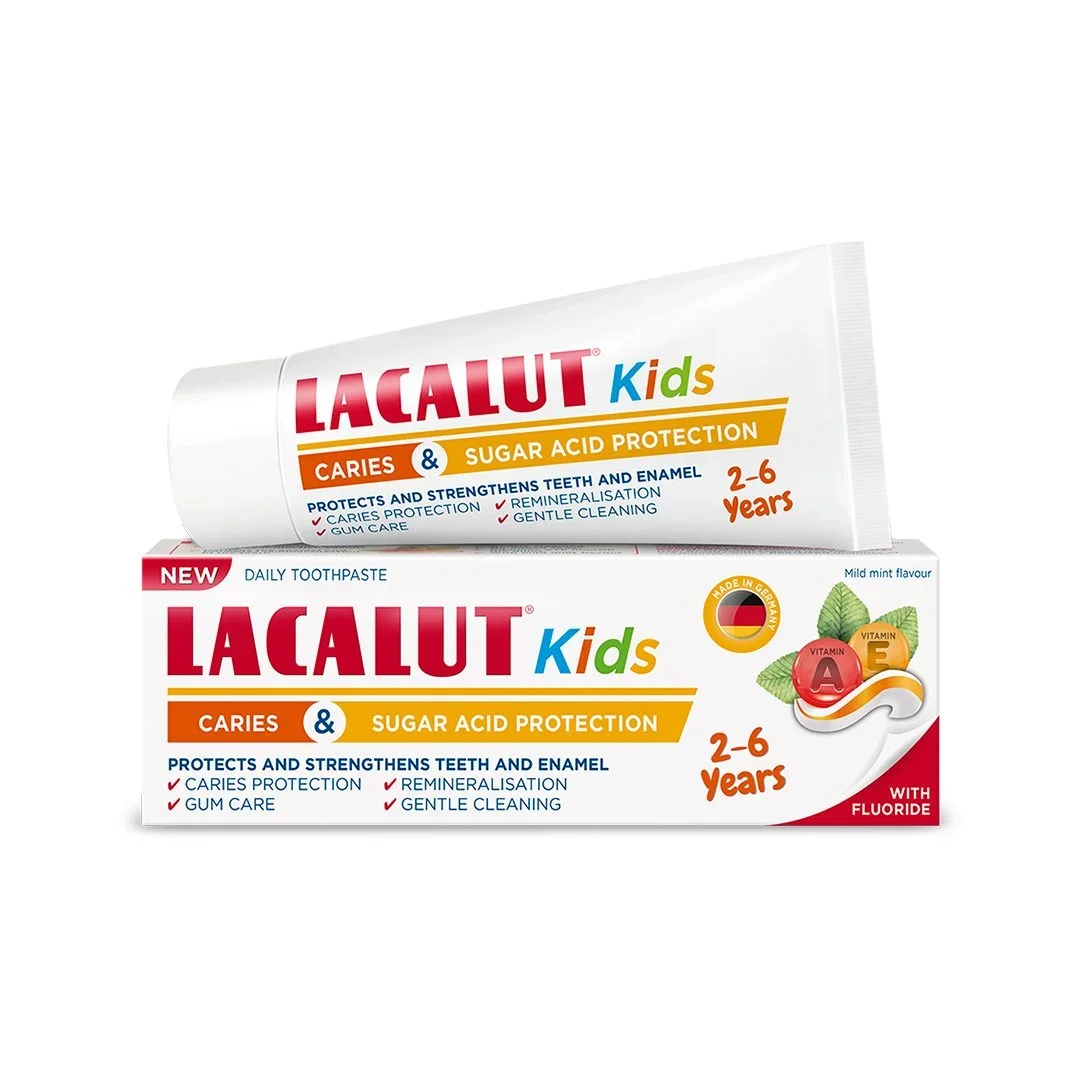 لاكالوت معجون أسنان للأطفال من عمر 2-6 سنوات – 55 مل — Lacalut — Tube 55 ml / أنبوب 55 مل