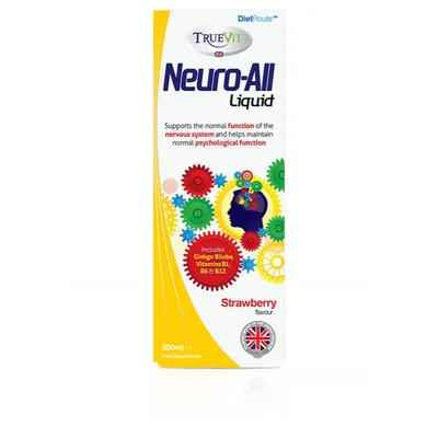 ترو فايت (TrueVite) نيرو-أول سائل، يدعم الوظائف الإدراكية والذاكرة وصحة الجهاز العصبي - 200 مل