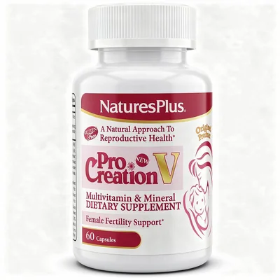 نيتشرز بلس (NaturesPlus) برو كرييشن في للنساء، فيتامينات ومعادن لدعم الصحة الإنجابية، كبسولات - 60 كبسولة