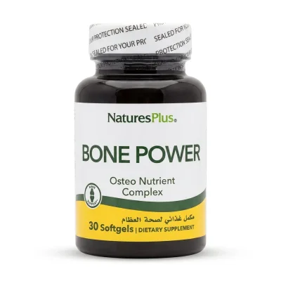 نيتشرز بلس (Natures Plus) باور العظام مع البورون، لدعم كثافة العظام وقوتها، سوفت جيل - 60 كبسولة