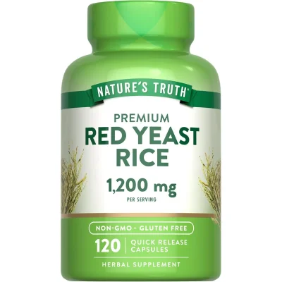 Nature's Truth ريد ييست رايس (Red Yeast Rice) لدعم الكوليسترول الصحي، كبسولات - 120 كبسولة
