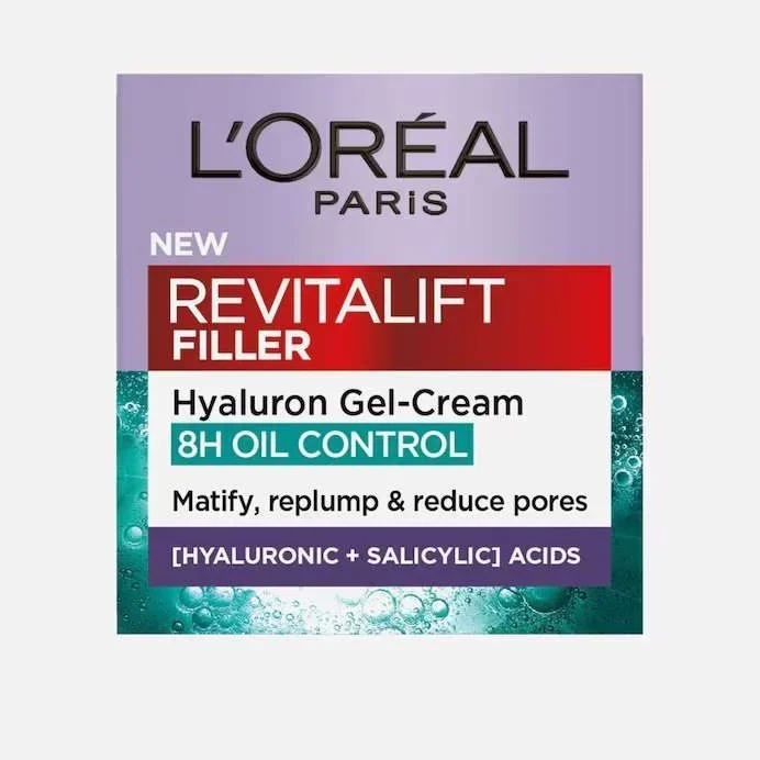 لوريال ريفايتاليفت فيلر جل كريم للتحكم بالزيوت وإزالة اللمعان – 50 مل — Loreal — 50 ml
