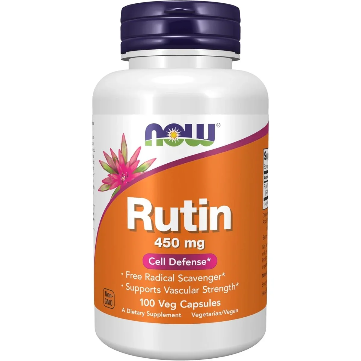 NOW Foods Rutin for Blood Vessel Support & Circulation, Veg Capsules - 100 Count — NOW — 100 capsules