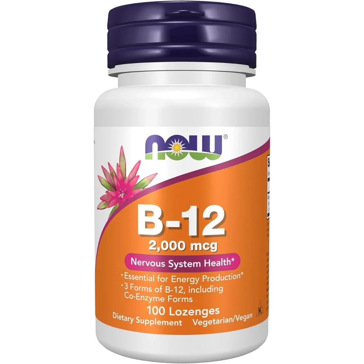 NOW فيتامين ب12 (B12) 2000 مكجم، أقراص - 100 قرص — NOW — 100 lozenges