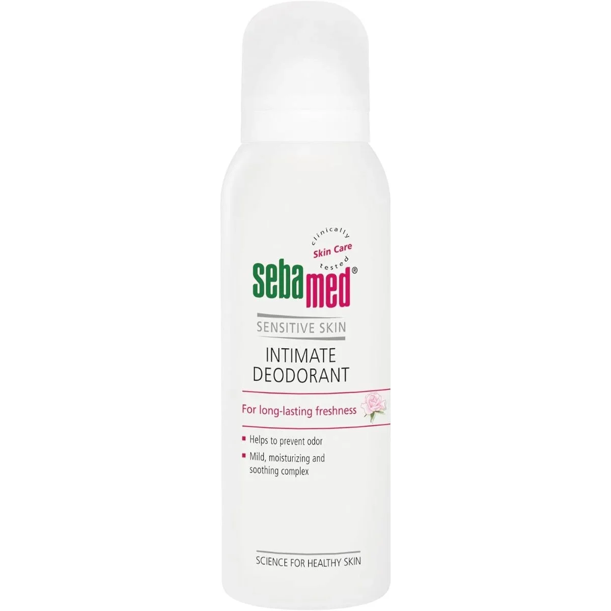 سيباميد (Sebamed) مزيل العرق للمنطقة الحساسة، انتعاش يدوم طويلاً وتوازن طبيعي لدرجة الحموضة - 125 مل — Sebamed — 125ml spray bottle