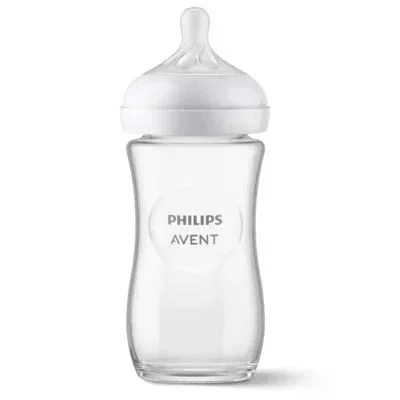 فيليبس أڤينت رضّاعة زجاجية ناتشورال ريسبونس بعمر 1+ شهر بسعة 240 مل SCY933/01 — Philips — 240 ml / 240 مل