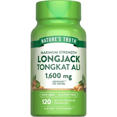 Nature's Truth Longjack Tongkat Ali for Male Vitality Support, Capsules - 120 Count