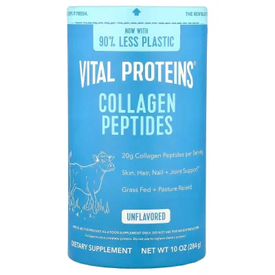 فايتال بروتينز (Vital Proteins) ببتيدات الكولاجين لتعزيز صحة البشرة والشعر والمفاصل، مسحوق - عبوة 284 غم (41 حصة)