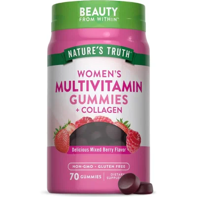 Nature's Truth Women's Multivitamin Gummies with Collagen, Supports Women's Health & Beauty - 70 Count