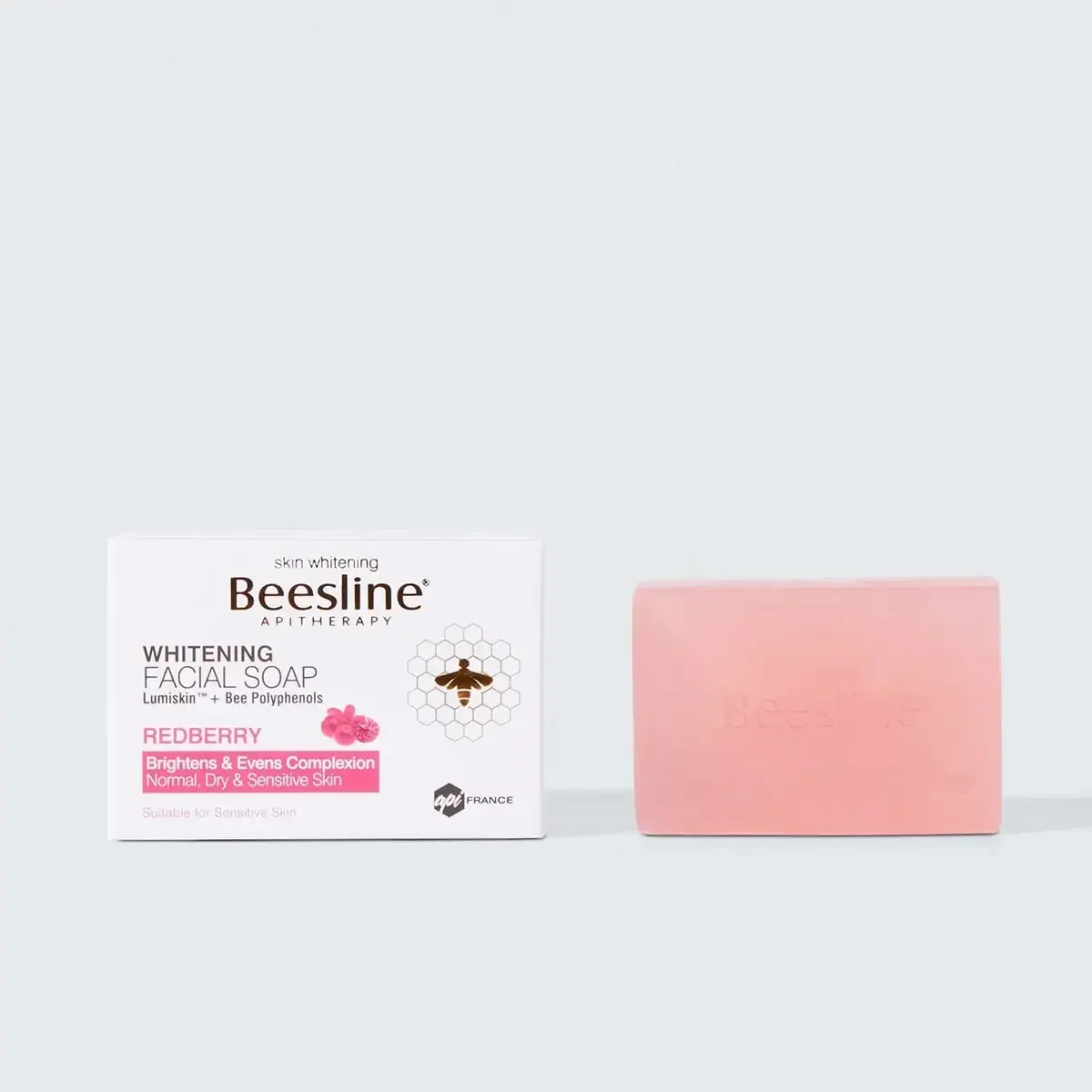 بيزلين صابونة تفتيح الوجه بالتوت الأحمر 90 غرام — Beesline — 90 g / 90 غرام